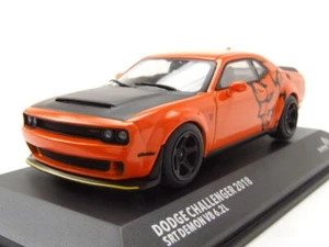 Dodge Challenger SRT Demon 2018 modello auto arancione 1:43 solido - Foto 1 di 9