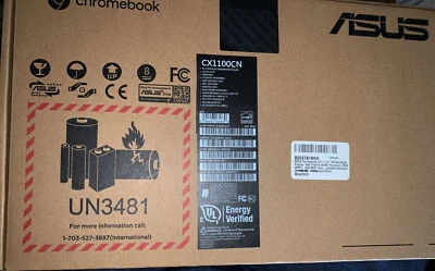 ASUS CHROMEBOOK CX1100CN Intel N3350 4G Ram, USB 3.2A +USB 3.2C*2 LCD 11.6 HD - Image 1 of 2
