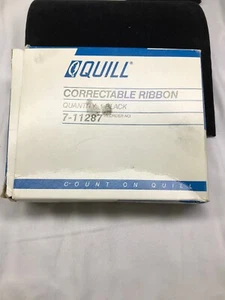 QUILL, Correctable Ribbon, Black 7-11287 for OLIVETTI, HERMES, New Old Stock - Picture 1 of 6