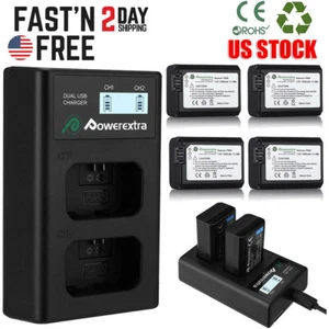 NP-FW50 Battery for Sony A6300 A6000 A5000 A3000 A7R Alpha 7 Alpha 7R, Charger - Picture 1 of 21