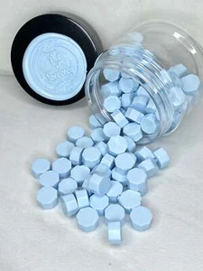 100 Stück Babyblau Siegelwachsperlen - Bild 1 von 3