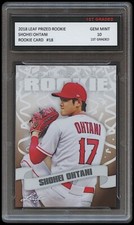 SHOHEI OHTANI 2018 LEAF PRIZED 1ST GRADED 10 ROOKIE CARD MLB LOS ANGELES ANGELS