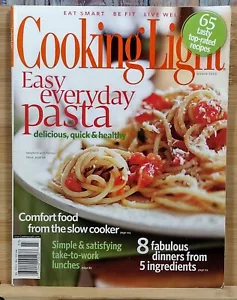 Cooking Light Magazine MARCH 2009 Easy Everyday Pasta 65 Tasty Top-Rated Recipes - Imagen 1 de 22