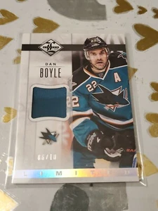 2012-13 Panini Limited Limited Patch Prime /10 Dan Boyle San Jose Sharks Hockey - Picture 1 of 2