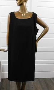Marina Rinaldi Black Sleeveless Midi Dress sz 25 - Picture 1 of 6