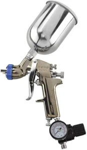 31213A Air Spray Paint Gun,HVLP with Gravity Feed,1.3 MM Nozzle,600 CC Capacity - Picture 1 of 6