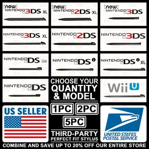 Replacement Stylus For Nintendo NEW/3DS/2DS/DSi/XL/DS Lite/LL/Wii U Plastic Pen - Picture 1 of 71