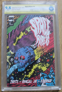 SPACE RIDERS #1 (2015) BLACK MASK STUDIOS FIRST PRINT CBCS 9.8 SIGNED