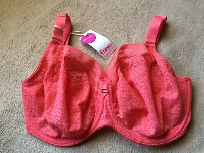 FREYA 34J (GG) Viva Sunkissed Coral Side Support Underwire Bra  Style 5641 NWT - Image 1 of 4