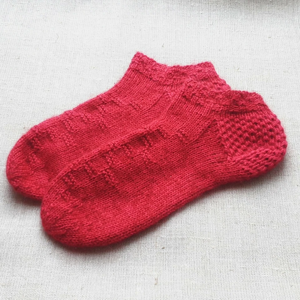 Ручной вязаные теплые и мягкие короткие носки здоровый рез идея подарка зимние аксессуары - Изображение 1 из 4