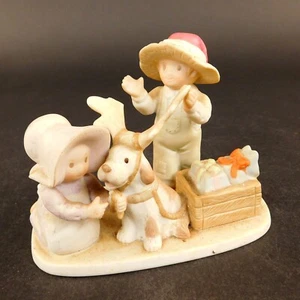 Figura de colección Circle Of Friends Ceramic 1994 Santa’s Helper Salmo 68:19 - Imagen 1 de 8