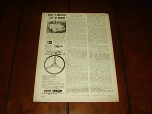 1950 CROSLEY HOTSHOT SPORTS CAR SUPER SPORTS   ***ORIGINAL AD*** - Picture 1 of 2