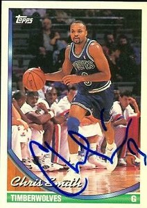 Chris Smith autographed Basketball Card (Minnesota Timberwolves) 1994 Topps #247