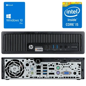HP EliteDesk 800 G1 (USFF) mini PC i5-4570s DVD 8/16GB - 0/240/480/960GB Win 10 - Bild 1 von 19