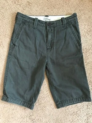 Pantalones Cortos Abercrombie Niños Color Asfalto 100% Algodón Caqui Talla 14 Foto 1 de 4