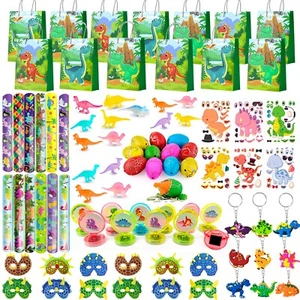 Dinosaurier Party Geschenkartikel, 96pcs Dino Geburtstag Mitgebsel Geschenktüte - Bild 1 von 10