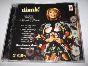 THE ONE AND ONLY DINAH SHORE 2 CD Set TV Appearances & One Woman Show 1962 - Picture 1 of 2