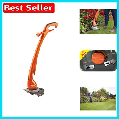 Flymo Contour XT Electric Grass Trimmer 300W - 25cm Cutting Width in Orange - Image 1 of 4