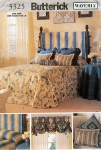 Patrón de accesorios de dormitorio Butterick 3325 sin cortar - Imagen 1 de 2