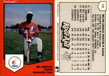 Mel Houston 1989 ProCards Minor League Team Sets #170 Card *AutographDen*