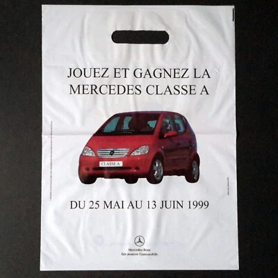 1993 MERCEDES A Class Vintage Original plastic bag | Red car photo French Canada - Image 1 of 2