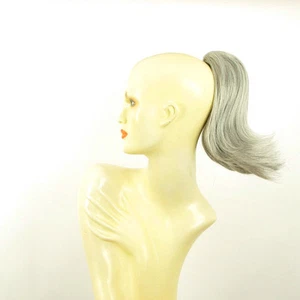 Haarteil Pferdeschwanz kurz 28cm grau 9 51 - Imagen 1 de 8