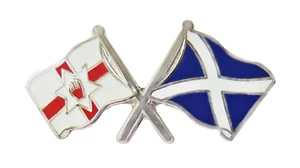 Northern Ireland and Scotland Friendship Courtesy Pin Badge - Picture 1 of 3