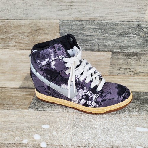 Scarpe da donna Nike Dunk Sky con stampa alta taglia 7 sneakers sportive stringate
