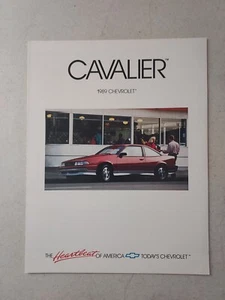 vintage 1989 Chevrolet Cavalier GM Fold Out Car Brochure Catalog 9"x11" - Picture 1 of 3
