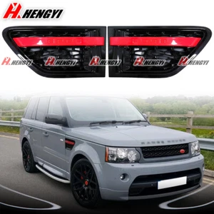 Side Fender Vent Grille Air Intake For 2010-13 Range Rover Sport Gloss Black+Red - Bild 1 von 9