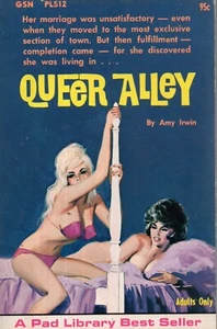 Queer alley by Amy Irwin Vintage Lesbian Sleaze GGA Pulp Paperback 1966 1st Fine - Picture 1 of 1