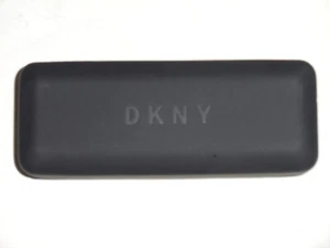 DKNY black hard eyeglass case NEW Logo on Top - Picture 1 of 1