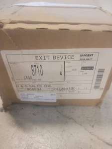 Sargent ASSA Abloy Exit Device 8710 J Finish 32D Hand LHR Door Size 8400 42 - Picture 1 of 3