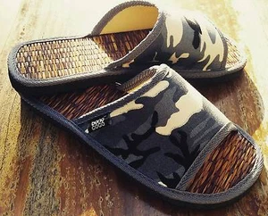 Sandalen Hausschuhe Camouflage Muster Gr. 6 Damen (Herren 5) - Bild 1 von 6