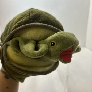 Folkmanis Folktails BABY TURTLE Marioneta de Mano Peluche Verde Juguete de 8.5" - Imagen 1 de 7