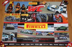 2013 SCCA Pirelli World Challenge Poster Audi Cadillac Camaro Volvo - Bild 1 von 1