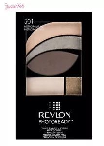 REVLON PHOTOREADY Eye Shadow Palette Primer Shadow + Sparkle #501 METROPOLITAN - Picture 1 of 1