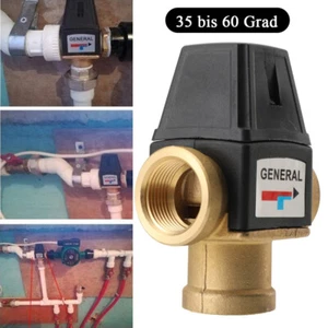 3-Wege Thermostatventil DN20 Thermostatisches Mischungs Mischventil Ventil NEU - Bild 1 von 10