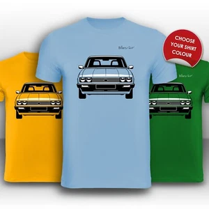 Ford Capri MK3 T-Shirt Front View super cool handbedruckt - Bild 1 von 11