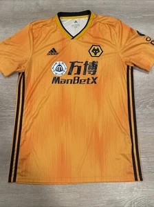 2019 Wolverhampton Wanderers Wolves ADIDAS ManBetX Home Jersey Large - Picture 1 of 9