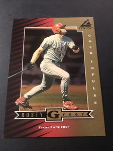 1998 Pinnacle Zenith 5x7 Gold Impulse Rusty Greer #Z10 /100 - Picture 1 of 3