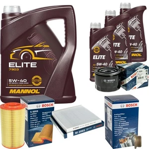 BOSCH Inspektionspaket 8L MANNOL Elite 5W-40 für Fiat Ducato Kasten 250 290 - Bild 1 von 12