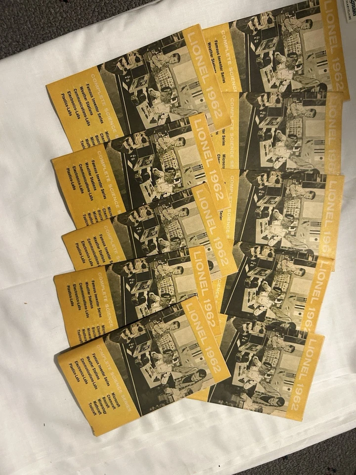 Lote De 10 Catálogo De Colección Lionel 1962 Serie Ciencia Completa Foto 1 de 1