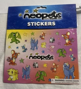 Neopets 2000s STICKERS Shoyru Uni Poogle Kougra Rare NEW Sealed - Picture 1 of 5