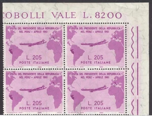 PRC_4_01. REPUBLIK. Block von 1961 "GRONCHI ROSA". Sas 921 m. Zertifikat. MNH - Bild 1 von 1