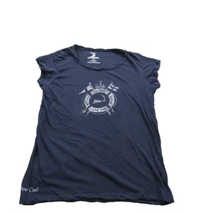 Cuffy's Cape Cod Shirt Damen XL Navy Royal Yacht Club Graphic Tee Kurzarm - Bild 1 von 8