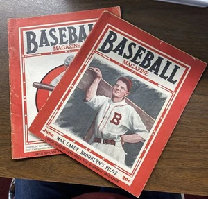 RARE Vintage 1931-32 Baseball Magazine Lot MAX CAREY CHARLES ROOT BEN CHAPMAN - Picture 1 of 6