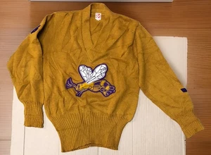 1940s Women’s Hornet Hero Sweater Cheerleading VTG Distressed - Picture 1 of 13