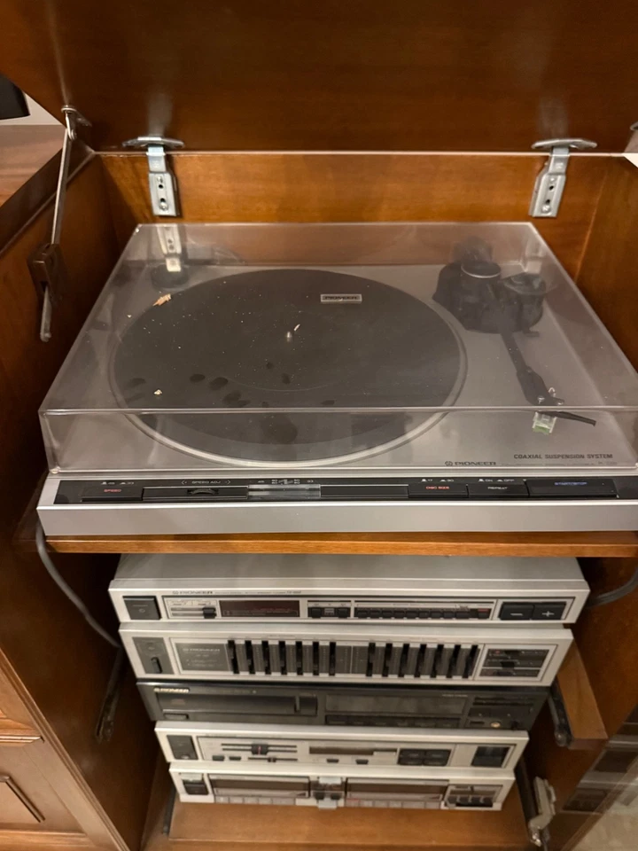 stereo Pioneer 1982 completo di piatto per vinile - Immagine 1 di 1