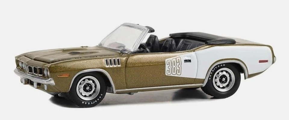GREENLIGHT, PLYMOUTH Cuda Cabriolet 1971 de la série 50e Anniversaire BARRETT... - Photo 1/1